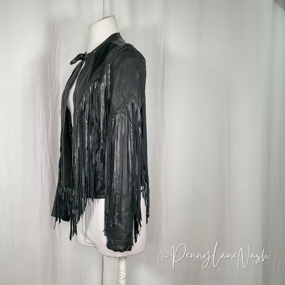 BlankNYC  Hashtag Abuser Finge Faux Leather Jacket - Picture 8 of 15